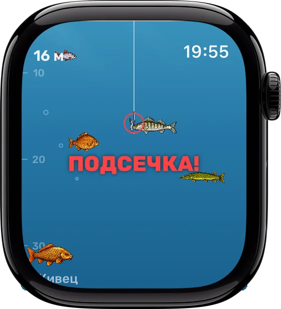 Экран Apple Watch: поклёвка — пора подсекать